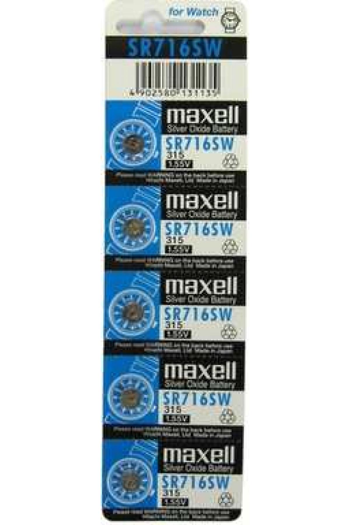 Maxell SR716SW315 1.55 V Düğme Pil 10'lu