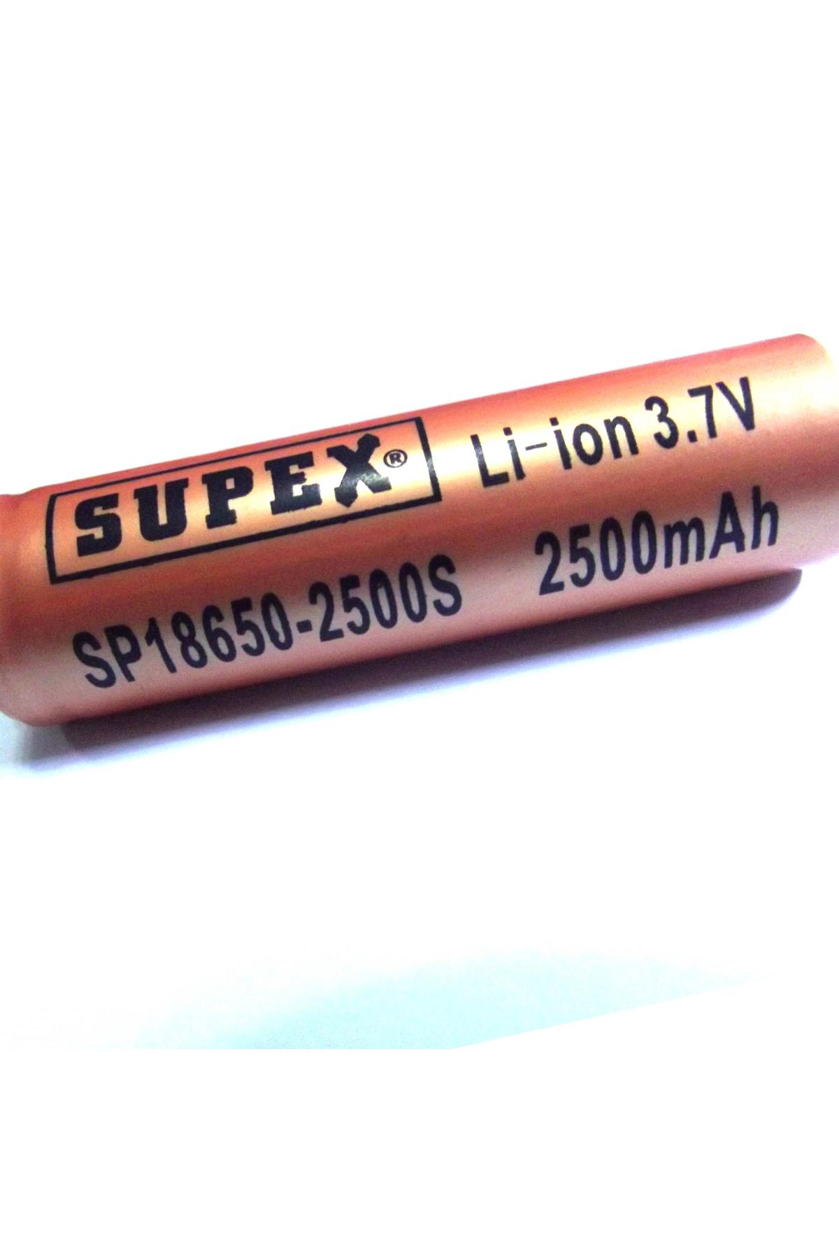 Supex ICR18650-2600MA 3.7 V Lityum Şarjlı Pil