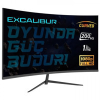 Casper Excalibur M.E238FHD Kavisli Ekran-G 200 Hz 1 ms 23.8 inç FHD Kavisli Ekran VA VGA HDMI Freesync G-Sync 1920 x 1080 px LED Oyuncu Monitör