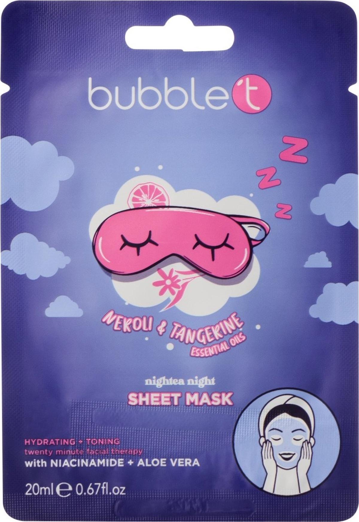 Bubble Nightea Night Nemlendirici Kağıt Yüz Maskesi 20 gr