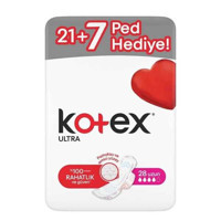 Kotex Ultra İnce 28'li Hijyenik Ped 12 Adet