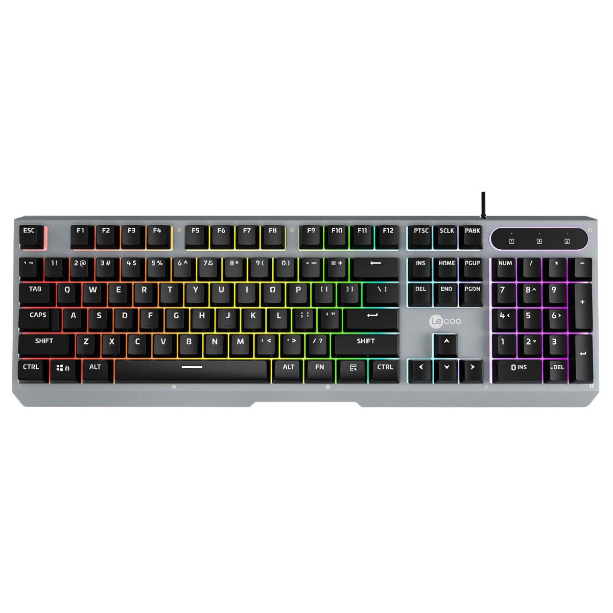 Lecoo KB121 Türkçe RGB 104 Tuşlu Kablolu Siyah Gaming Klavye