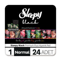 Sleepy Black İnce 24'lü Hijyenik Ped 4 Adet