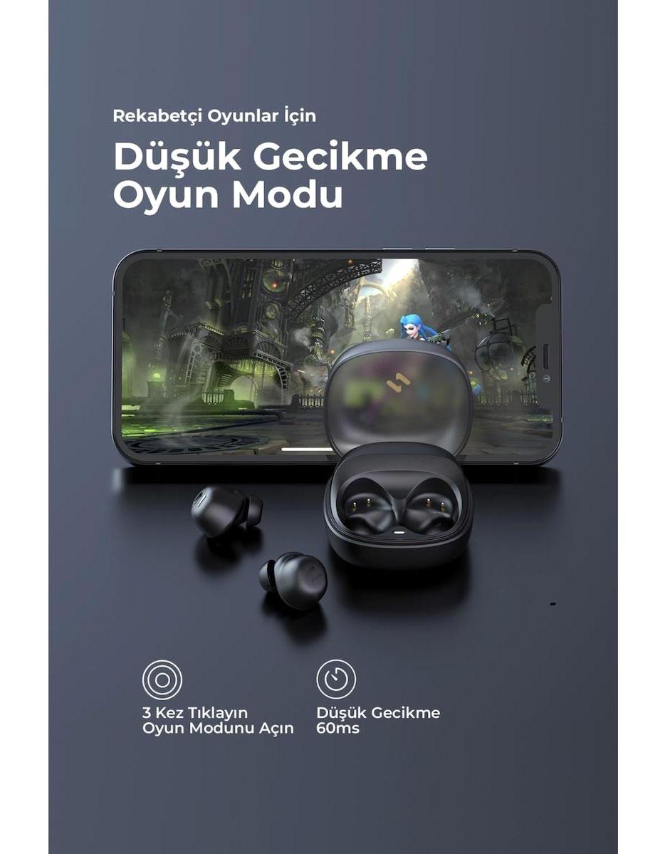 Havit TW969 Kulak İçi Bluetooth Kulaklık Mor