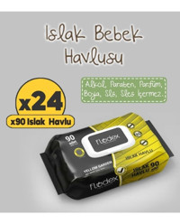 Flodex Yellow Garden 90 Yaprak 24'lü Paket Islak Havlu