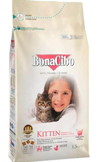 Bonacibo Tavuklu Yavru Kuru Kedi Maması 2x1.5 kg