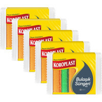 Koroplast Düz Bulaşık Süngeri 5x5'li