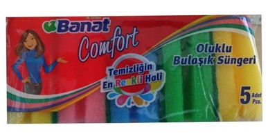 Banat Comfort Bulaşık Süngeri 5'li