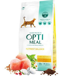 Optimeal Natrient Balance Tavuklu Yetişkin Kuru Kedi Maması 10 kg