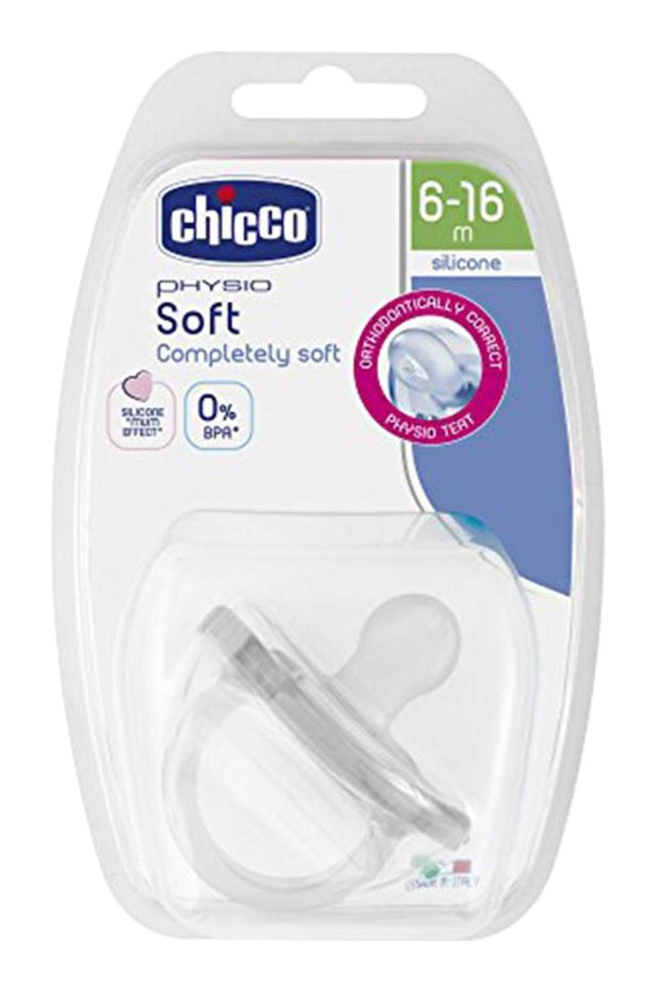 Chicco Physio Soft 6-16 Ay Şeffaf Emzik