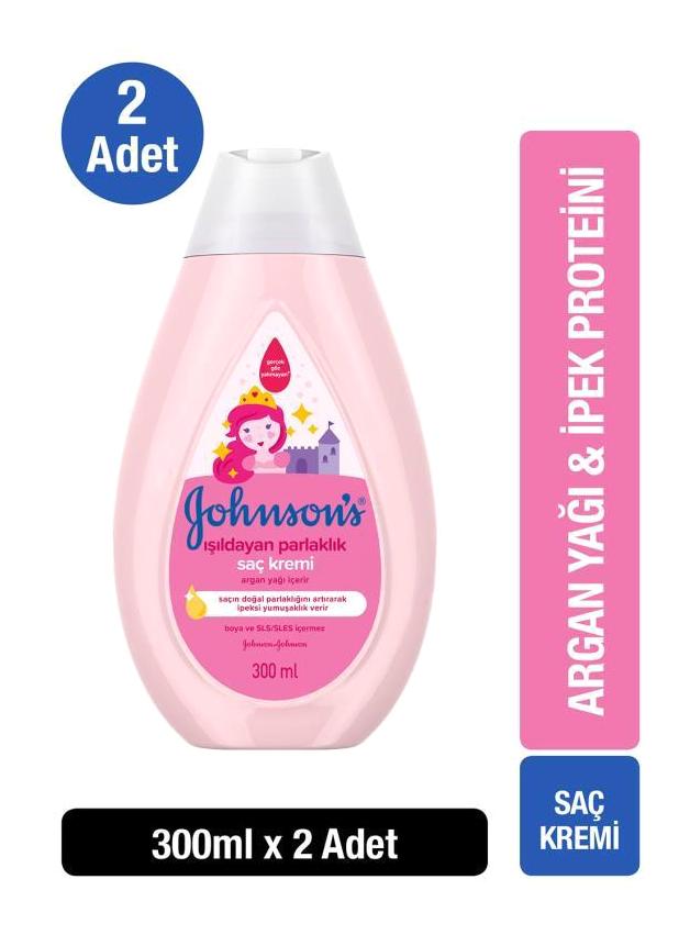 Johnson's Baby Işıldayan Parlaklık Argan Yağlı Bebek Şampuanı 2x300 ml