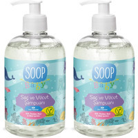 Soop Baby Saç ve Vücut Bebek Şampuanı 2x500 ml