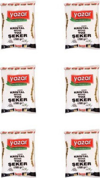 Yazar Kristal Toz Şeker 6x1 kg