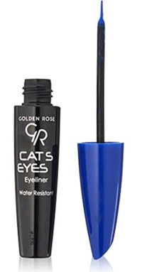 Golden Rose Cat's Eyes Mat Mavi Kalıcı İnce Uçlu Likit Eyeliner