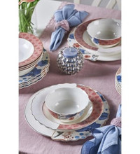 Neva N3453 Ophelya Hibrit 24 Parça 6 Kişilik Bone China Yuvarlak Yemek Takımı