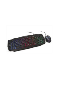 Dark DK-AC-GKM1000 Işıklı Ergonomik Siyah Kablolu Klavye Mouse Seti