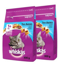 Whiskas Ton Balıklı Yetişkin Kuru Kedi Maması 2x300 gr