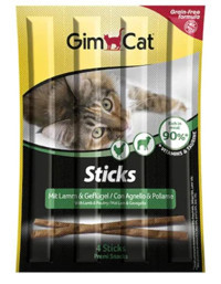 Gimcat Sticks Kuzu Eti-Tavuklu Yetişkin Kedi Ödül Çubuğu 4x50 gr