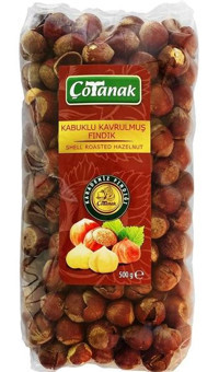 Çotanak Kabuklu Kavrulmuş Fındık 500 gr