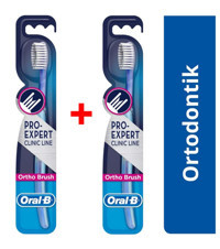 Oral-B Ortho Brush Orthodontik Soft Diş Fırçası Mavi 2'li