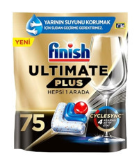 Finish Ultimate Plus Hepsi 1 Arada Tablet Bulaşık Makinesi Deterjanı 6x75 Adet