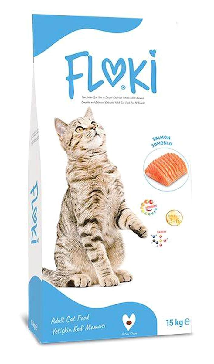 Floki Somonlu Yetişkin Kuru Kedi Maması 15 kg