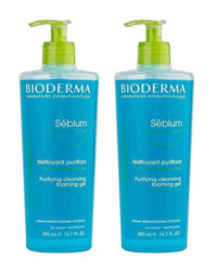 Bioderma Sebium Foaming Yağlı ve Karma Ciltler İçin Yüz Temizleme Jeli 2x500 ml