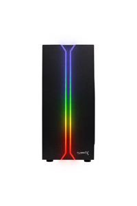 Turbox Larnean X310B RGB Sıvı Soğutmalı 1 Fanlı Siyah Dikey Kullanım Mid Tower Oyuncu Bilgisayar Kasası