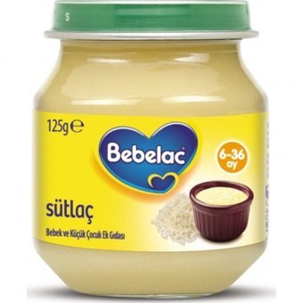 Bebelac Sütlaç Laktozsuz Tahıllı Kavanoz Maması 125 gr