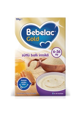 Bebelac Gold Ballı İrmikli Laktozsuz Tahıllı Kaşık Maması 250 gr