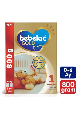 Bebelac Gold Yenidoğan Laktozsuz Tahılsız Probiyotikli 1 Numara Bebek Sütü 800 gr