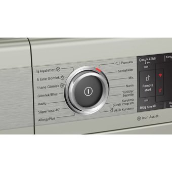 Bosch Serie 8 WTX87K8XTR 9 kg A++ Enerji Sınıfı Isı Pompalı Wifi Kurutma Makinesi