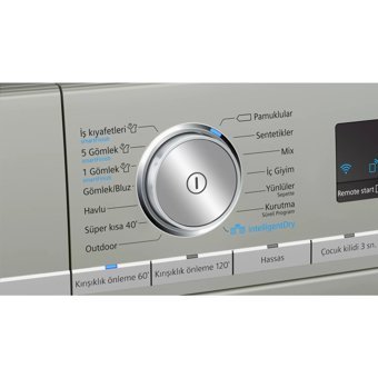 Siemens iQ700 WT47XK8XTR 9 kg A++ Enerji Sınıfı Isı Pompalı Wifi Kurutma Makinesi