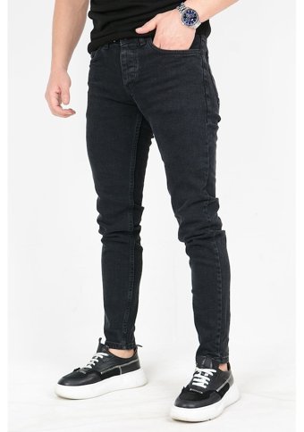 Edwoxmen Erkek Slim Fit Düz Erkek Jean J001 001 Antrasit 32