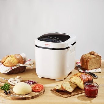 Tefal PF2101 Tek Hazneli 3 Karıştılıcılı Zaman Ayarlı 720 W Beyaz Ekmek Yapma Makinesi