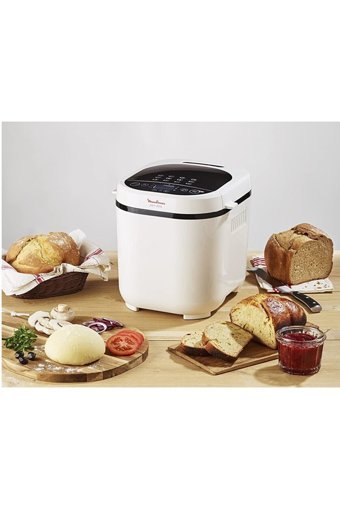 Moulinex Ow210130 Tek Hazneli 3 Karıştılıcılı Zaman Ayarlı 720 W Beyaz Ekmek Yapma Makinesi