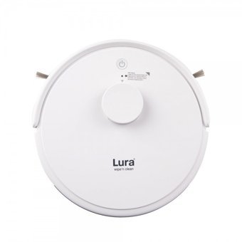 Lura wipe'n Clean Haritalı Moplu Çift Fırçalı Hepa Filtreli 3000 Pa Beyaz Robot Süpürge ve Paspas