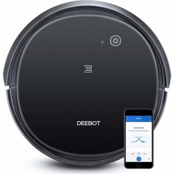 Ecovacs Deebot 500 Çift Fırçalı Hepa Filtreli Siyah Robot Süpürge