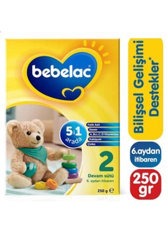 Bebelac Laktozsuz Tahılsız 2 Numara Devam Sütü 250 gr