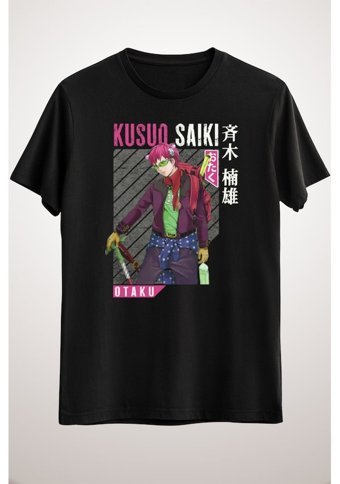 Green Mint Greenmint Unisex Siyah T-Shirt Saiki Kusuo, Saiki Kusuo No Sai Nan, Anime Fpf Xl