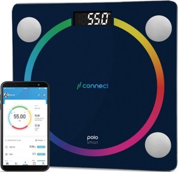 Polosmart PSC04 Yağ Ölçen Vücut Analizi Yapan Bluetoothlu Kas Ölçen Cam Dijital Akıllı Tartı