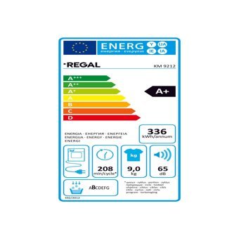 Regal KM 9212 9 kg A+ Enerji Sınıfı Isı Pompalı Kurutma Makinesi