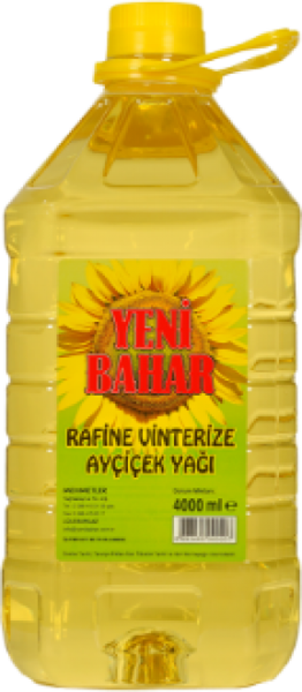 Yeni Bahar Rafine Pet Ayçiçek Yağı 4 lt