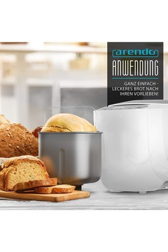 Arem Arendo Ekmek Yapma Makinesi Tek Hazneli Karıştılıcılı 550 W Gri Ekmek Yapma Makinesi