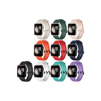 Xiaomi Mi Watch Lite Uyumlu Silikon Akıllı Bileklik Kordonu Krem