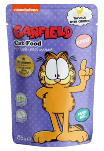 Garfield Tavuklu Yetişkin Yaş Kedi Maması 85 gr