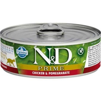 N&D Prime Narlı Tavuklu Yetişkin Yaş Kedi Maması 80 gr