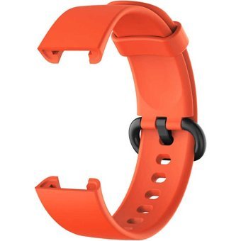 Xiaomi Mi Watch Lite Uyumlu Silikon Akıllı Bileklik Kordonu Turuncu