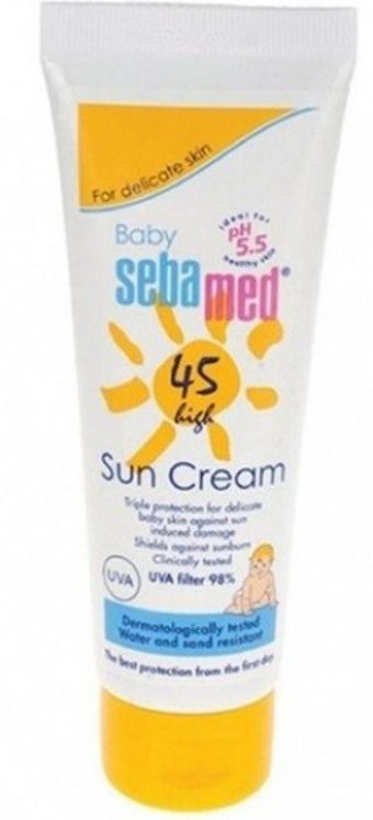 Sebamed Sun Care 45 Faktör Yağsız Parabensiz Bebek Güneş Kremi 75 ml