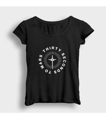 Presmono Kadın Circle 30 Seconds To Mars T-Shirt Sarı M